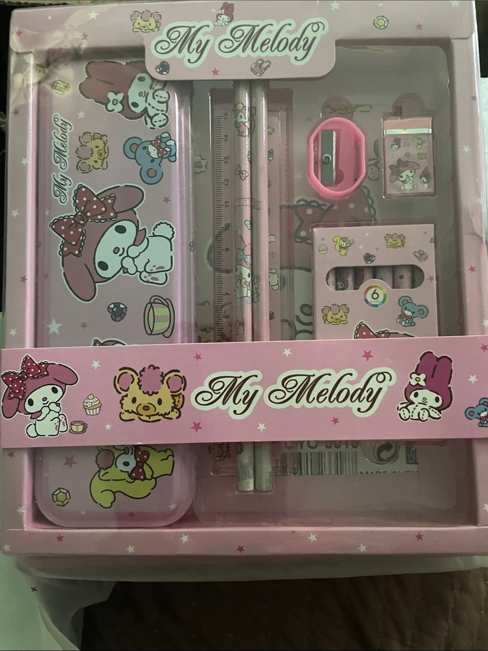 Sanrio My Melody Pink Stationery Set with Pale Accents